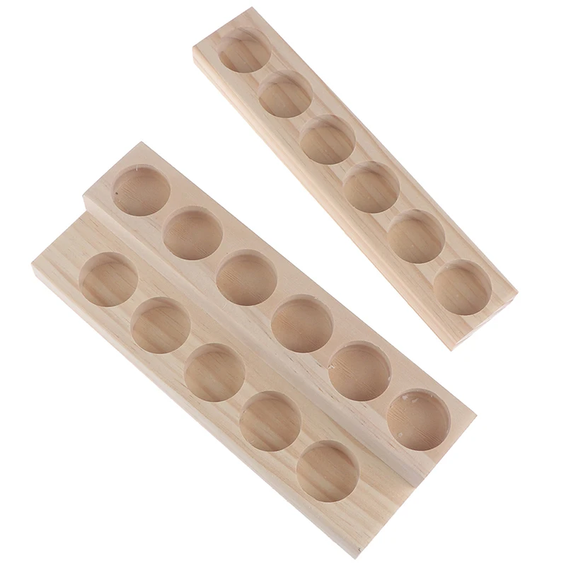 Натуральное дерево 1/2 ярусов ароматерапия Духи Эфирное масло Дисплей Органайзер для хранения стойки