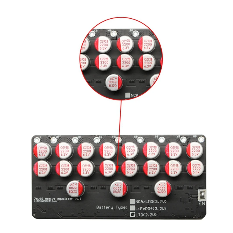 Balancer 5A 8S LiFePo4 Li-Ion Ver Battery Active Equalizer Energy Transfer Board Balance | Электроника