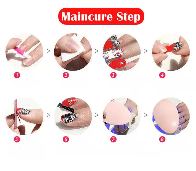 Free shipping 9PCS Colorful Nail Polish Strips 3D Sticker Care Christmas Gift | Stickers &amp Decals