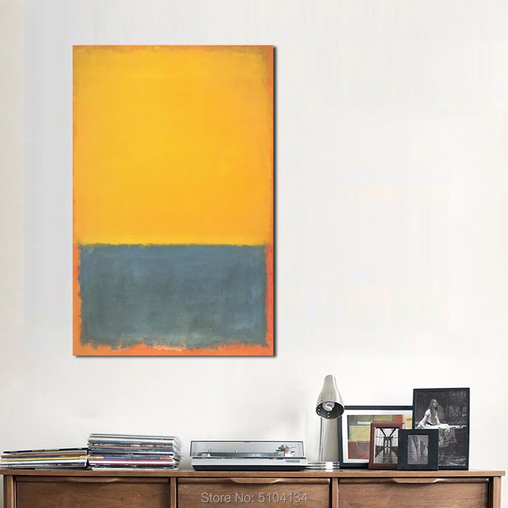 Ручная роспись Mark Rothko Классическая масляная живопись натюрморт живая комната