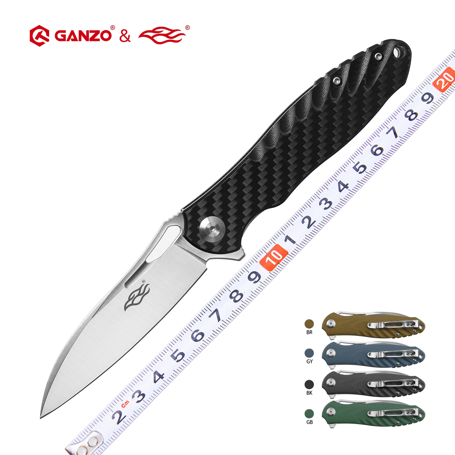 Нож Firebird Ganzo FB FH71 60HRC складной тактический Клинок с лезвием из стали D2 и рукояткой