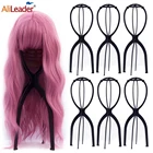 Регулируемые подставки для парика Alileader, пластиковые держатели для парика, голова манекена, портативная складная подставка для парика, 1-3 шт.