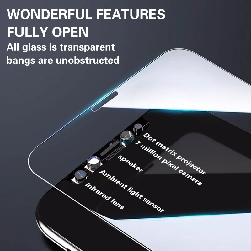 

3Pcs Screen Protector For iPhone 12 Tempered Glass Full Cover Clear Glass Films For iPhone 12 Pro Max 12 Mini 11 Pro Max Glass