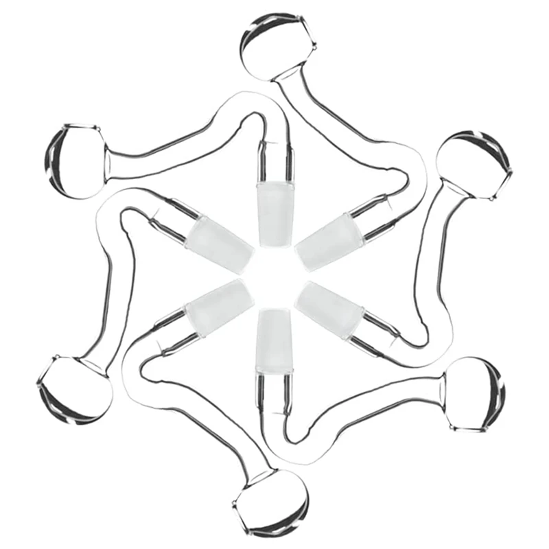 

14 мм Мужские бытовые предметы стеклянный Соединительный адаптер (6 упаковок)