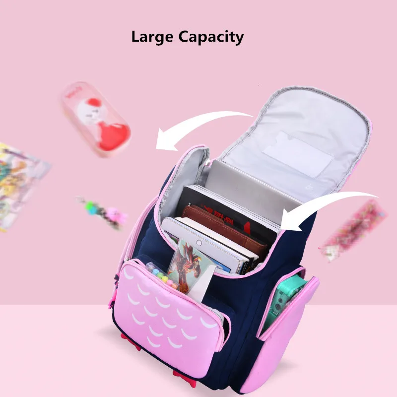 Детские школьные ранцы OKKID для девочек милые Водонепроницаемые рюкзаки с