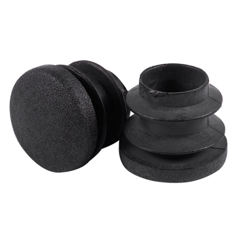 JHD-15Pcs черная пластиковая заглушка с заглушкой для круглых труб 16 мм