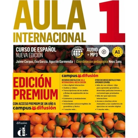 

Difusión Broadcasts Aula Int 1 Nueva Edición Libro Del Alumno + CD + Prem A1 Collective Libros en español Spanish books