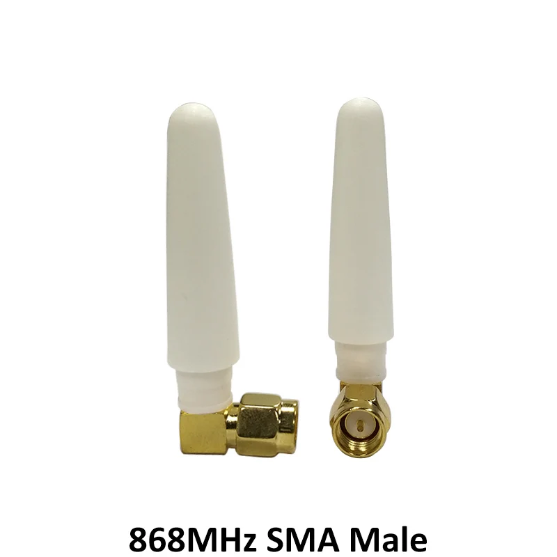 GRANDWISDOM 5pcs 868mhz antenna 2dbi sma male 915mhz lora antene module lorawan ipex 1 SMA female pigtail Extension Cable