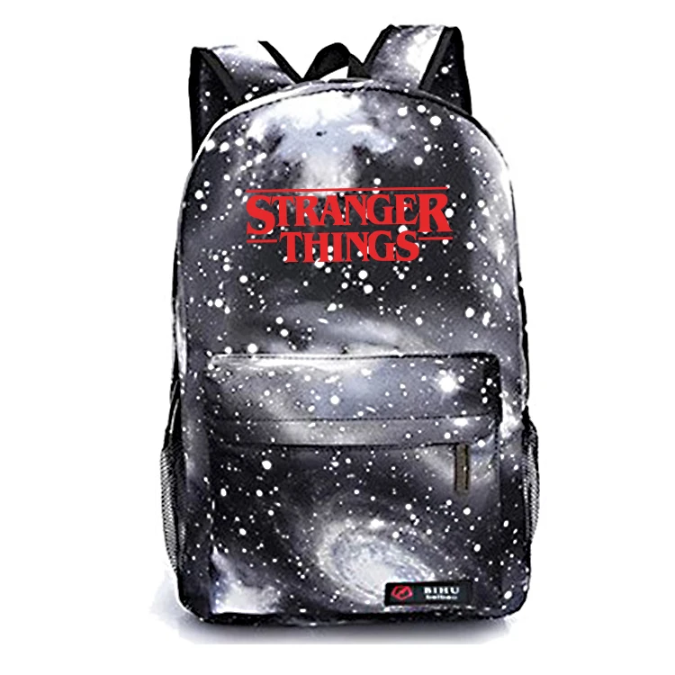 

Galaxy Stranger Things Backpack School Bags For Teenage Girls Plecak Boys Mochila Casual Travel Bags Women Men Laptop Mochila