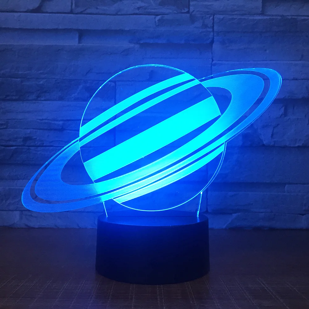 7 цветов Светодиодная 3d лампа для детей сенсорная Usb настольная сна | Лампы и
