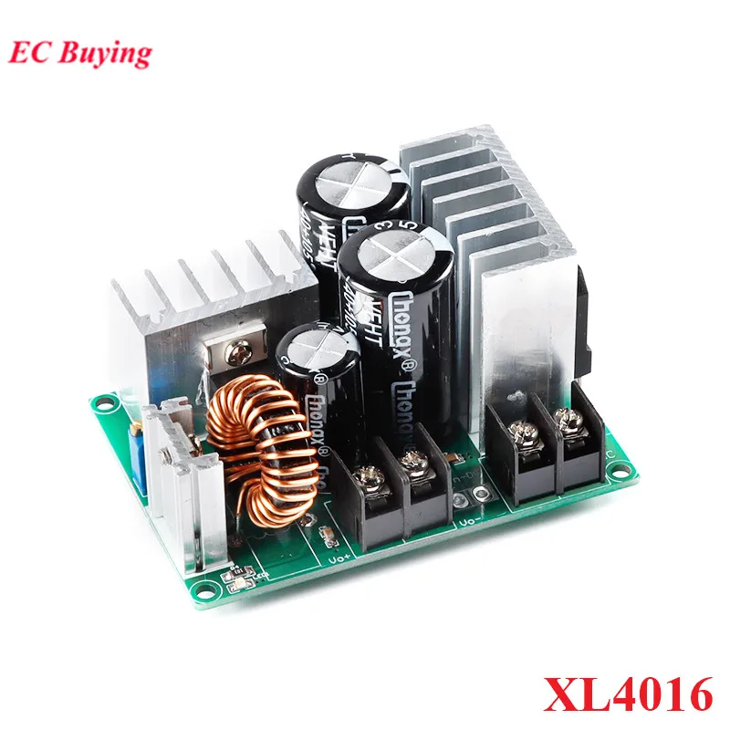 

XL4016 AC-DC Buck Step-down Converter Adjustable Power Supply Module DC-DC 6A 3V 3.3V 5V 12V 24V Regulated Low Voltage Board