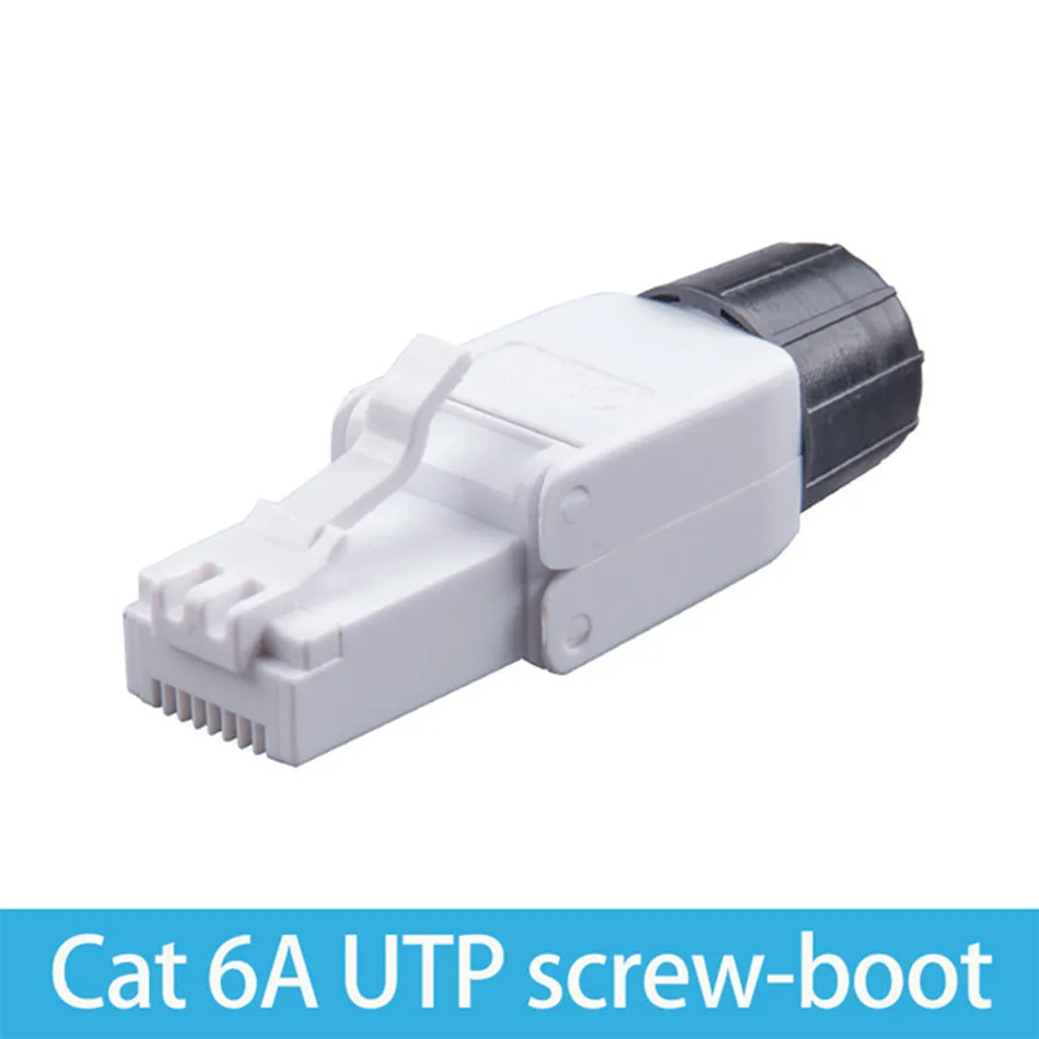 Разъем Ethernet Cat 6a Cat7 коннектор RJ45 UTP с винтовым зажимом 8P8C инструмент бесплатным