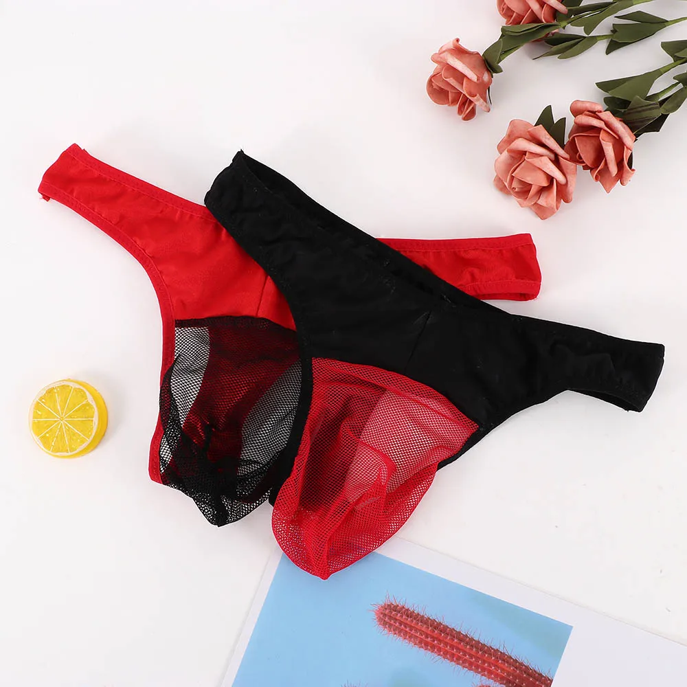 Мужские трусы сетчатые прозрачные дышащие мужские сексуальные стринги G нижнее