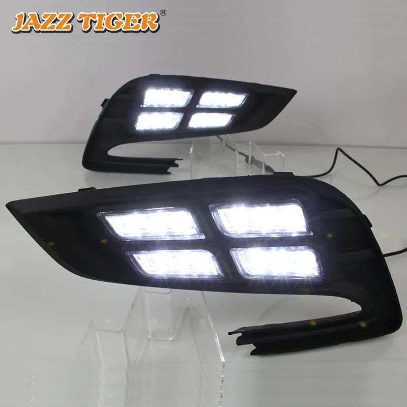 Джаз тигр 2 шт. отложным воротником желтый сигнал Функция Водонепроницаемый ABS 12В