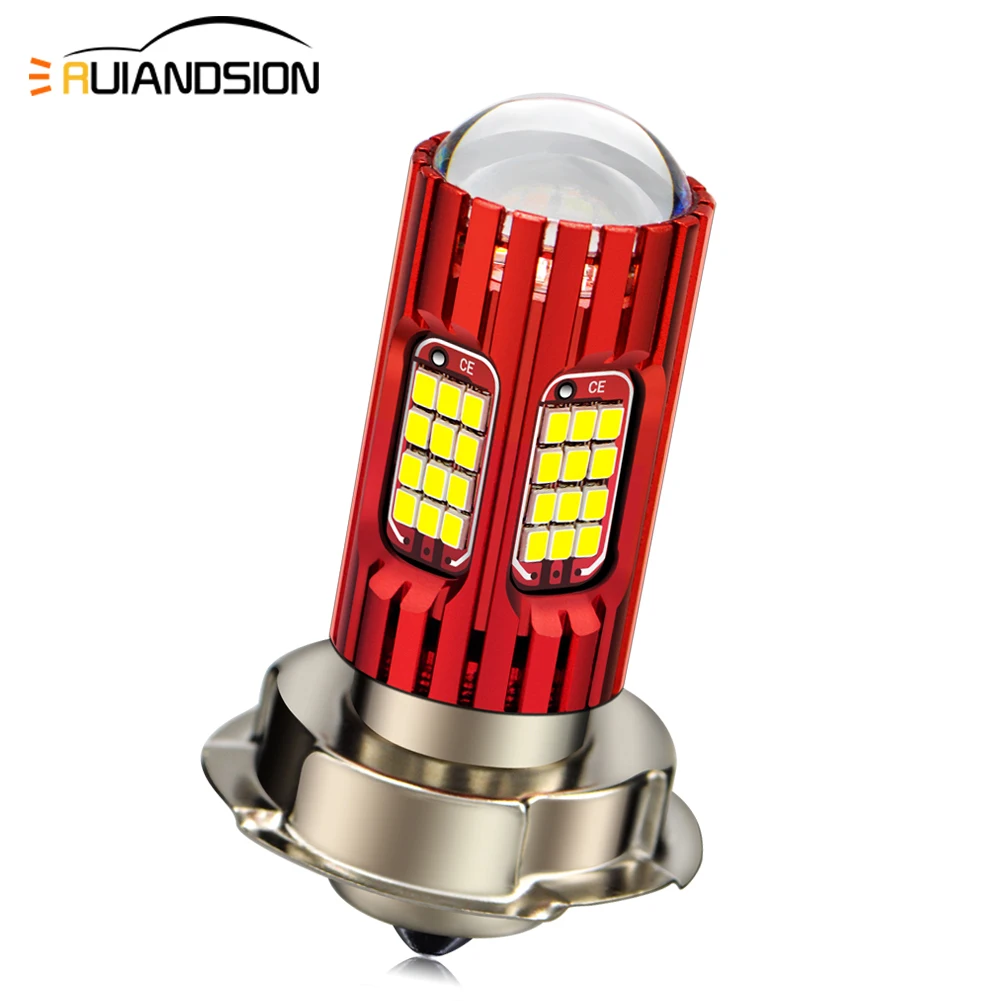 RUIANDSION 1 шт. P26S 72 светодиода 2016SMD 1200Lm мотоциклетная лампа мопед фасветильник