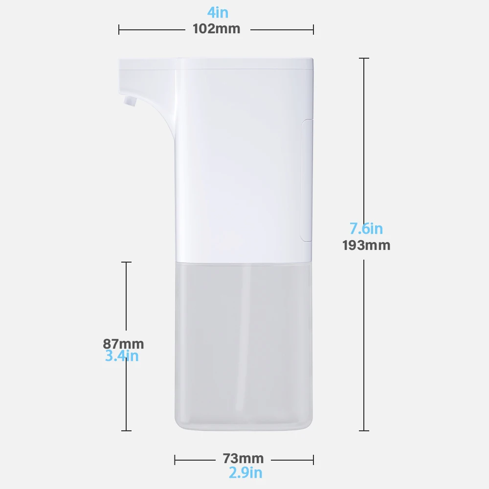 

X6S 350ml Smart Hands Free Automatic Alcohol Spray Dispenser Sensor Waterproof Touchless Hand Washer Dispenser Kitchen Bathroom