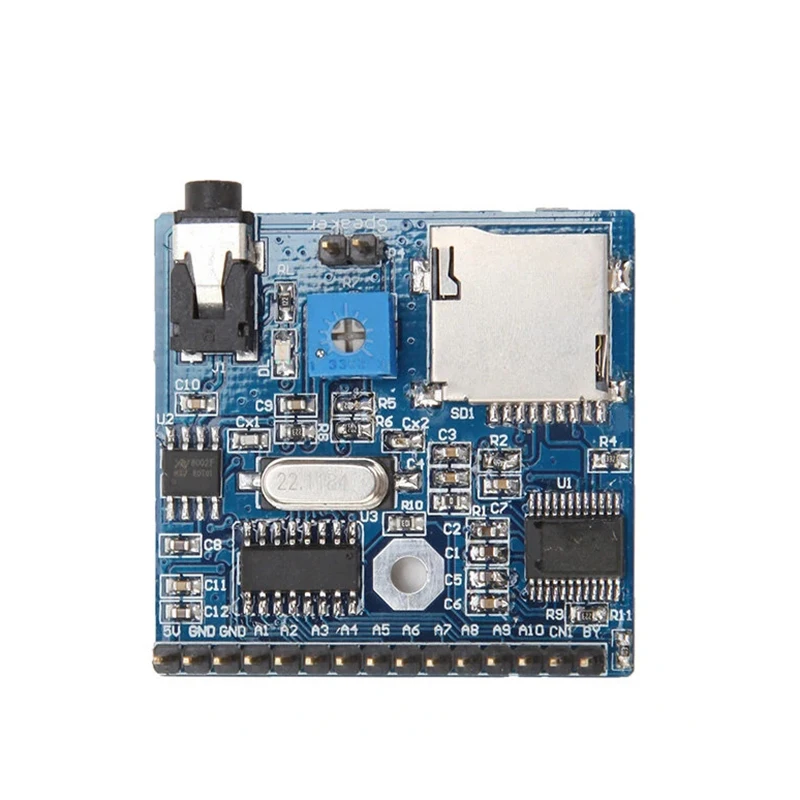 

DC 5V 1A Voice Playback Module Board MP3 Reminder Audio playback module MP3 triggers playback of prompt reader (M3D5)