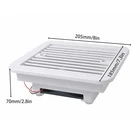 12 В, аксессуары для вентилятора, боковой вентилятор белого цвета для автофургона, грузовика, пластиковая Замена