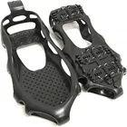 1 пара 24 зубца захват для льда обувь против скольжения Туризм Альпинизм снег шипы скобы цепь когти Захваты ботинки крышка @ 40