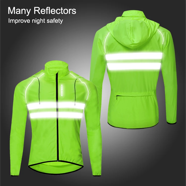 WOSAWE мотоциклетная куртка с капюшоном мужская Светоотражающая жилетка