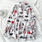 Корейский Стиль в стиле пэчворк с длинным рукавом, свободная женская блуза, рубашка на пуговицах размера плюс, женские рубашки 2021 сезон: весна-лето женские топы для девочек, Новинка