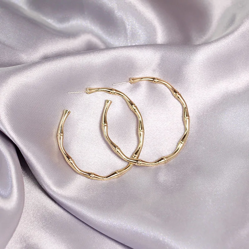 

YZX70 Earrings women's 925 silver needle creative Bamboo Earrings