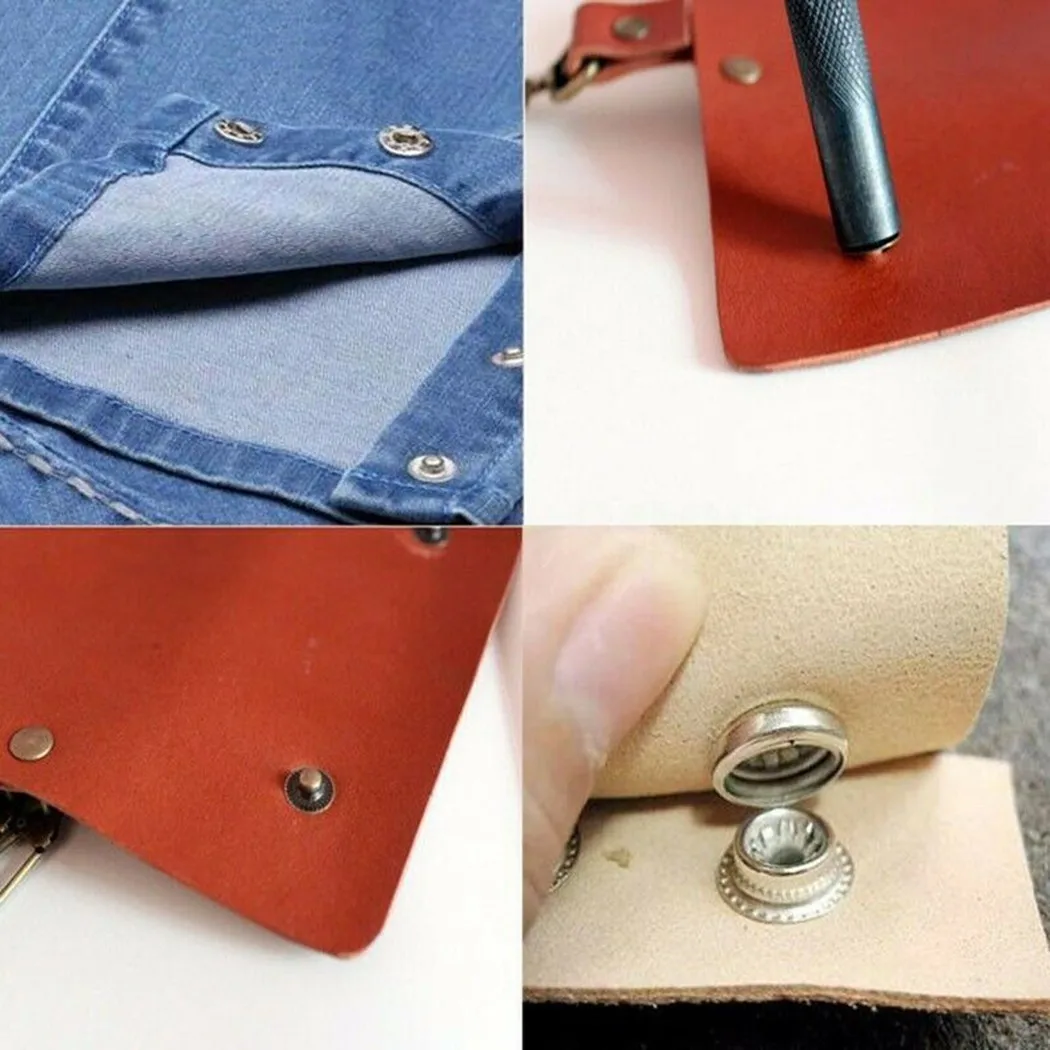 Британские 15 мм 50 комплектов застежки Металлические Кнопки Застежки для