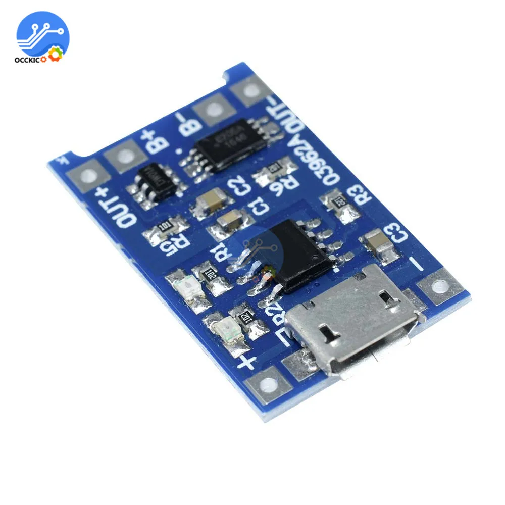 5 шт. Micro USB 5В 1А 18650 модуль зарядного устройства литиевой батареи зарядная плата с автоматической защитой
