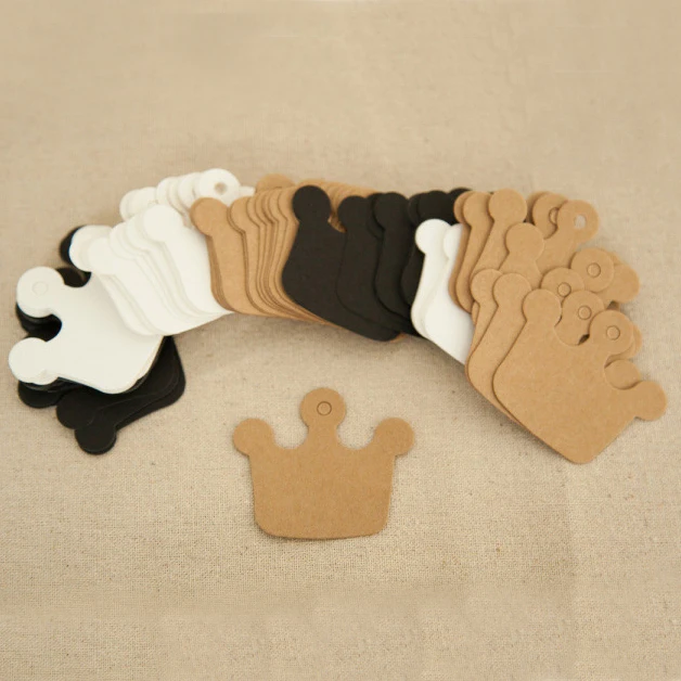 Крафт-бумажная бирка для короны подарочные бумажные карты ручной работы