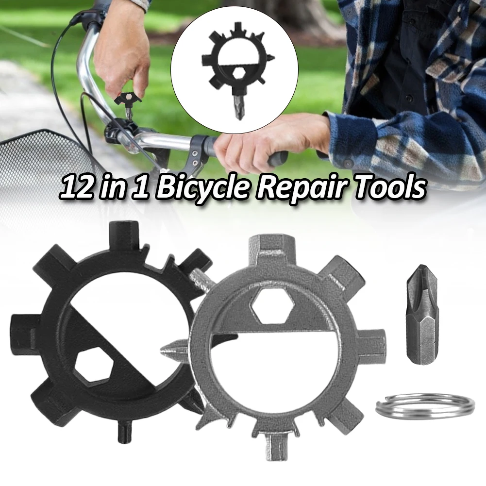 

Stainless Steel Bicycle Repair Tools 12 in 1 Multitool Hex Torx Cross Screwdriver Bottle Opener Portable Bike Tools Hot Product