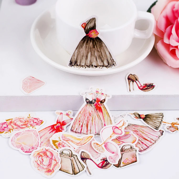 15 шт. винтажное свадебное платье свадебная наклейка DIY ремесло скрарпбукинг