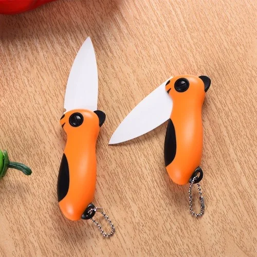 

Multifunctional cute folding fruit knife, household ceramic knife, portable peeler, peeler knife / Drop Shipping