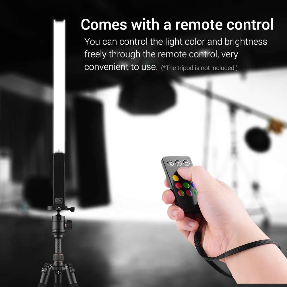 Online Handheld Fotografie Selfie Studio Licht Foto Tragbare Led VIDEO Licht Zauberstab Rgb 12 Helligkeit Ebenen Bunte Stick 3000k-5750K