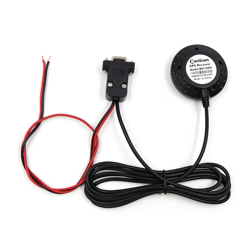 BEITIAN RS-232 5,0 V DB-9 женский+ Мощность кабель NMEA-0183 gps приемник 9600bps 1 Гц 2,0 м двусторонний скотч BS-70DN
