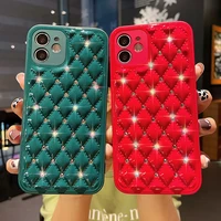 geometric phone case for iphone 12 11 pro max x xr xs 7 8 plus jewelled back cover cute bling slim fit shockproof protect coque