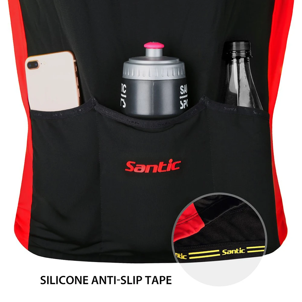 Santic Мужская велосипедная куртка для велоспорта длинные велосипедные куртки на