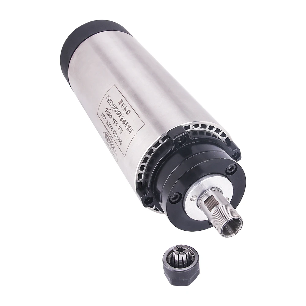 0.8KW 220V мотор шпинделя воздушного охлаждения CNC 800W 65mm ER11 с 4 подшипниками с воздушным охлаждением шпиндель для гравировального фрезерного станка