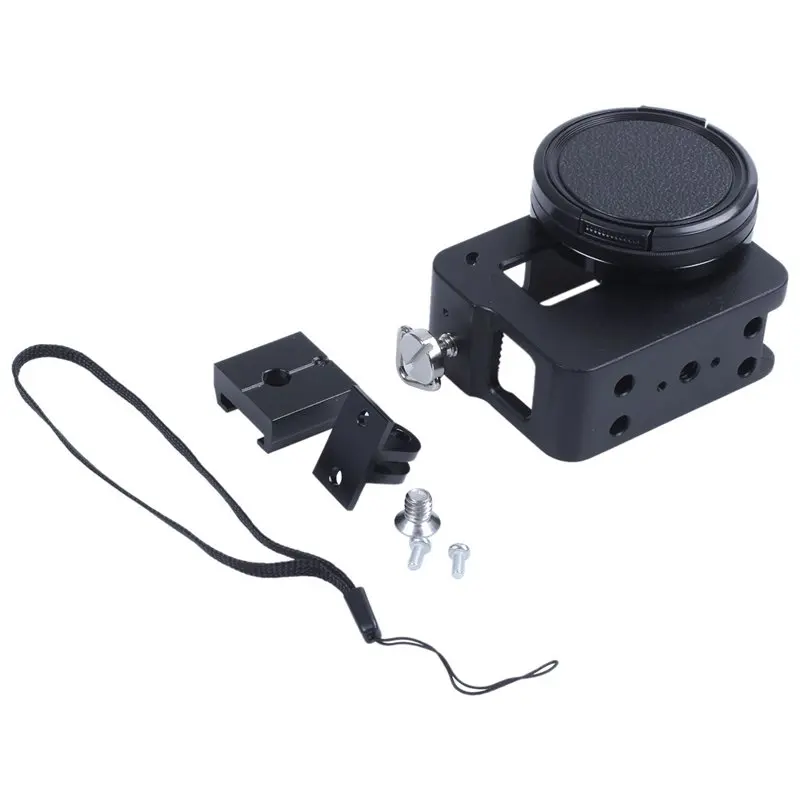 Алюминиевый сплав CNC боковая открытая оболочка корпуса камеры чехол для GoPro Hero 7/6/5