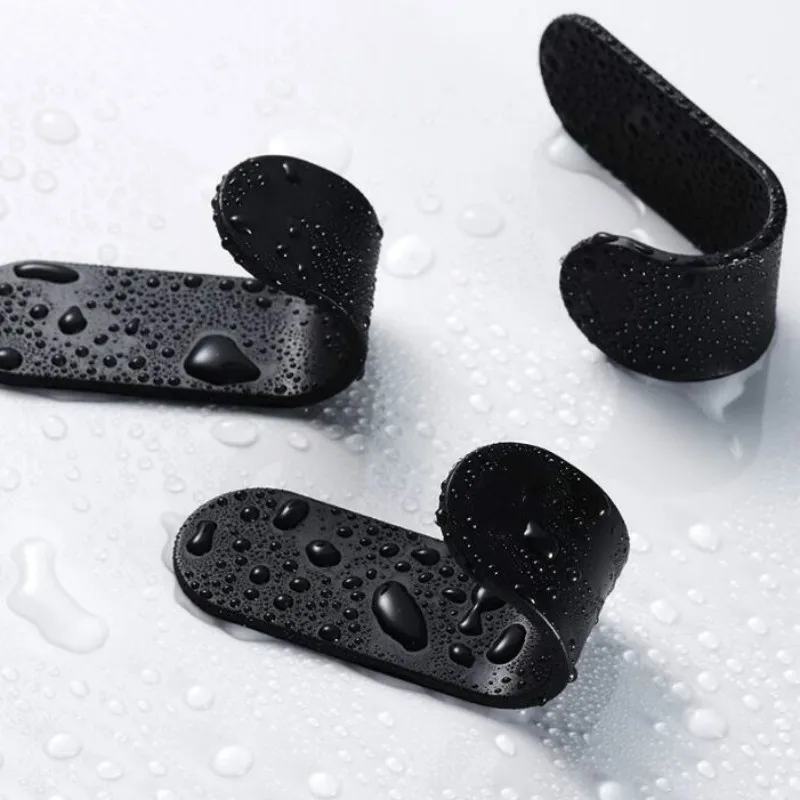 

5pcs/lot Punch-free 2021 Viscose Strong Load-bearing Minimalist Style Bedroom Bathroom Wall-mounted Clothes Bag Hook G8193