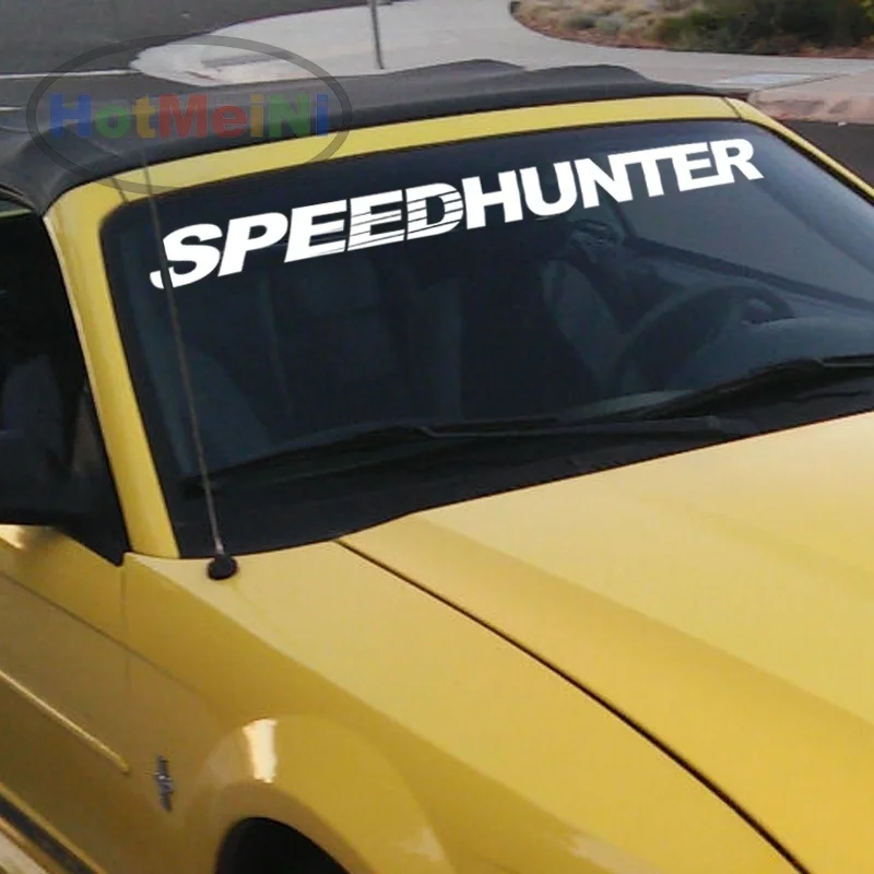

For Car Styling SPEEDHUNTER Fornt Windshield Banners Decal Vinyl Stickers 40" Creative Sticker Black/Sliver