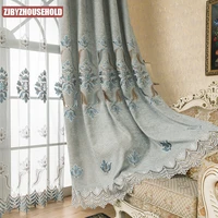 new european style jacquard curtains fashion and modern style blackout curtains for living room and bedroom