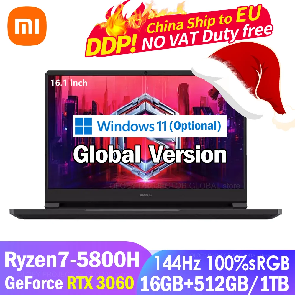 Игровой ноутбук Xiaomi Redmibook G игровой 2021 дюйма AMD R7 16 1 H Geforce RTX 5800 3060 Гц IPS экран Гб 144 ГБ