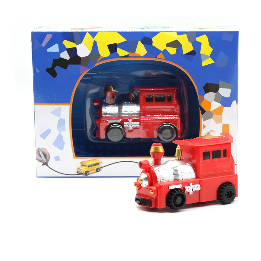 

Auto Follow Mini Inductive Racing Car Truck Draw Line Pen Interactive Kids Toy Christmas And New Year Children's Gifts