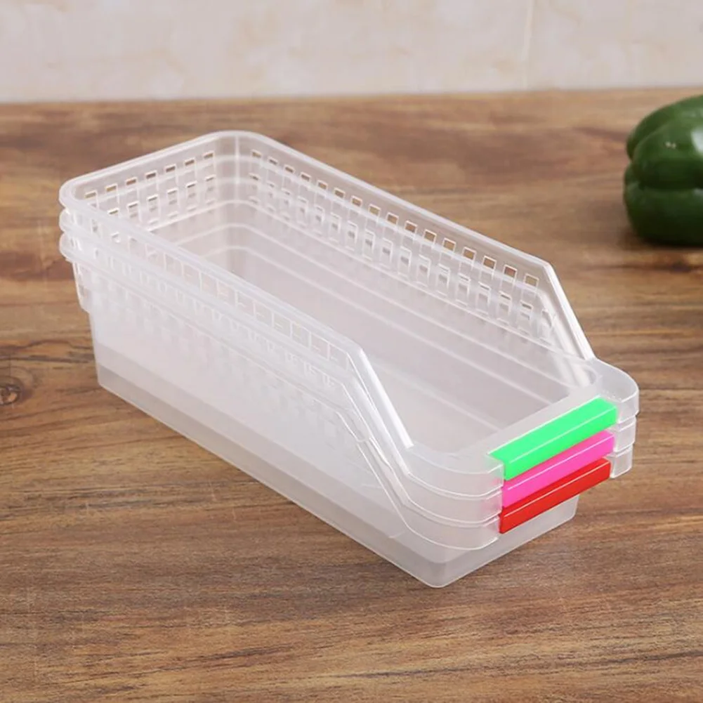 

Fridge Storage Beverage Box Kitchen Refrigerator Space Saver Organizer HollowDrinking Plastic Storage Boxes BJStore