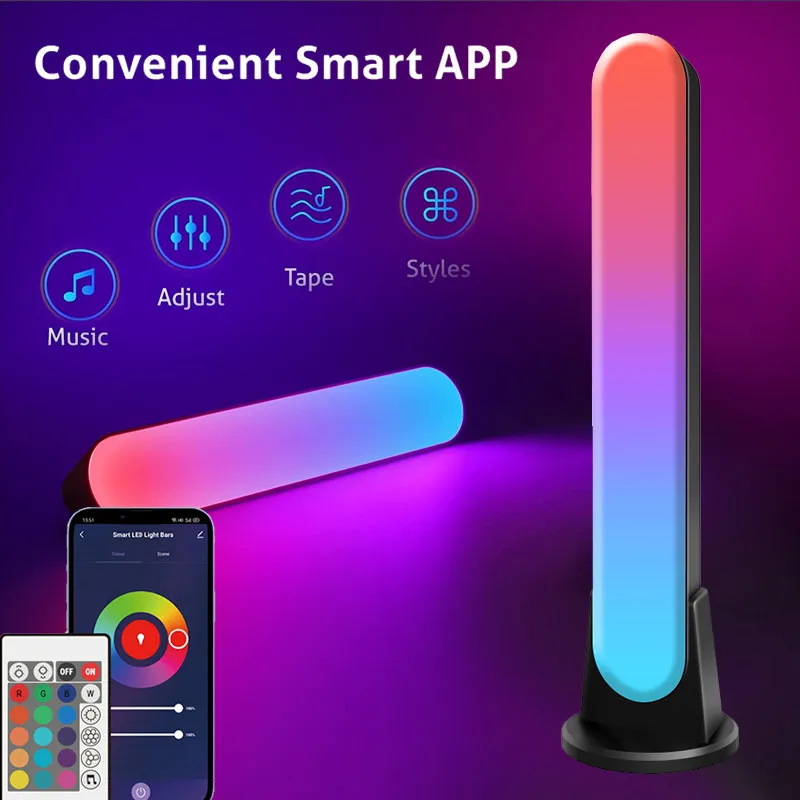 nursery night light Smart LED Light Bar Atmosphere Ambient Night Lamp Game Room Decor TV Computer Room Connect WIFI Bluetooth Music Synchronization dinosaur night light