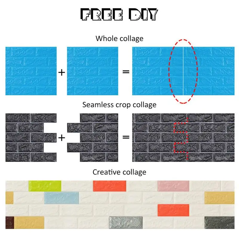 3D кирпичная стена наклейки обои Декор Пена водонепроницаемое покрытие для стен