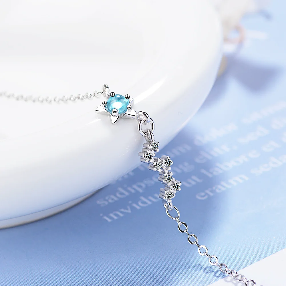 MEETSOFT модные аксессуары серебряного цвета браслеты для женщин с кристаллами