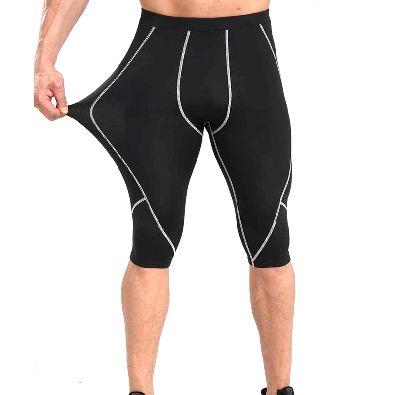 Шорты для бега обтягивающие Мужские Спортивные компрессионный комплект для фитнеса одежда Под базовым слоем Шорты Брюки спортивные колготки