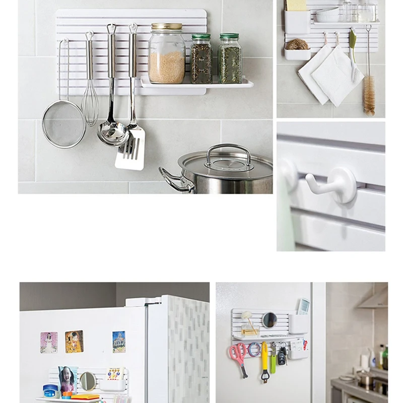 Липкий настенный стеллаж для хранения креативная коробка пластиковая отделка