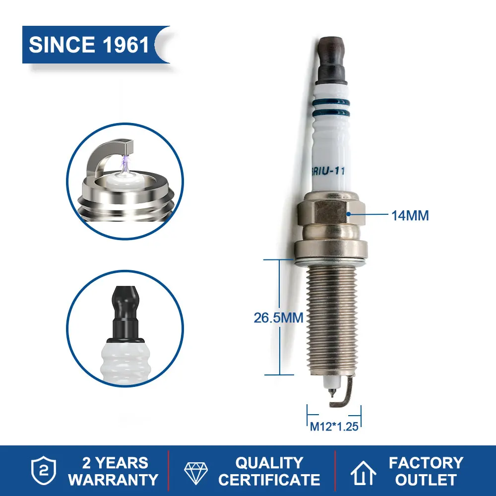 2pcs/lot Ignition System China Original High Performance Car Candles Iridium Power Spark Plugs TORCH LD6RIU-11 with U-groove - купить по